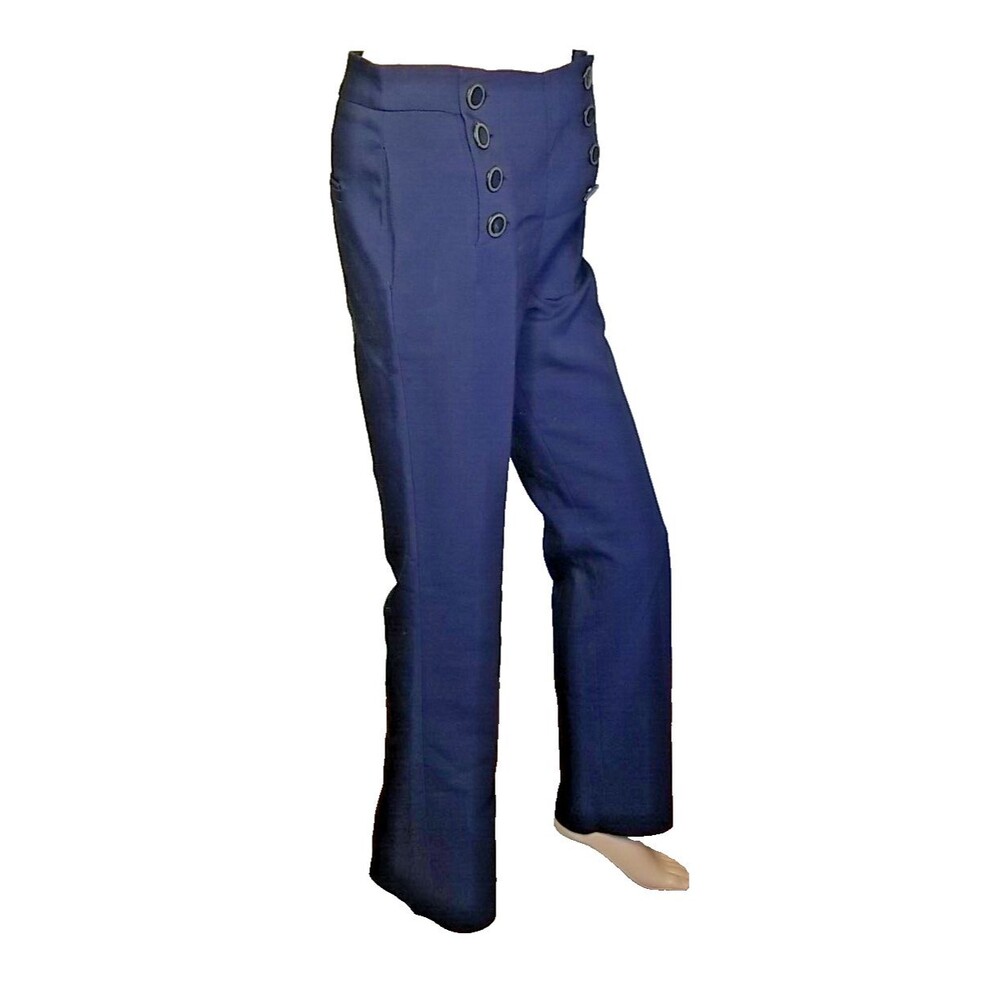 Zara Basic Women's Nautical Button Pants Size S N… - image 2
